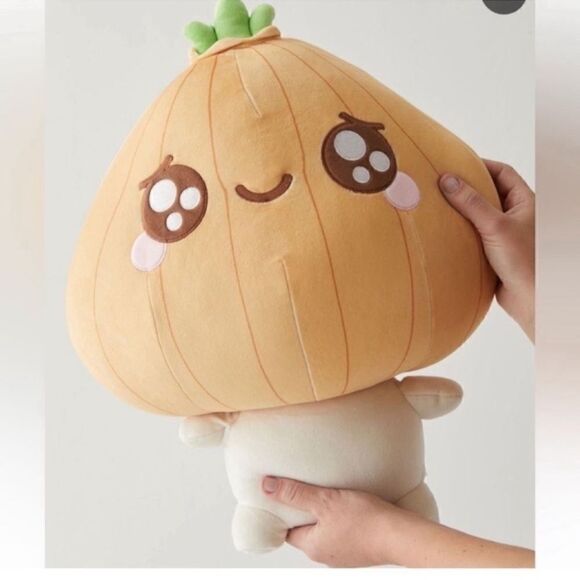 Smoko Mochi Plush Cream & Yellow Squishy - Picture 2 of 5